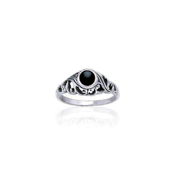 Filigree Sterling Silver Gemstone Ring WR030 - Jewelry